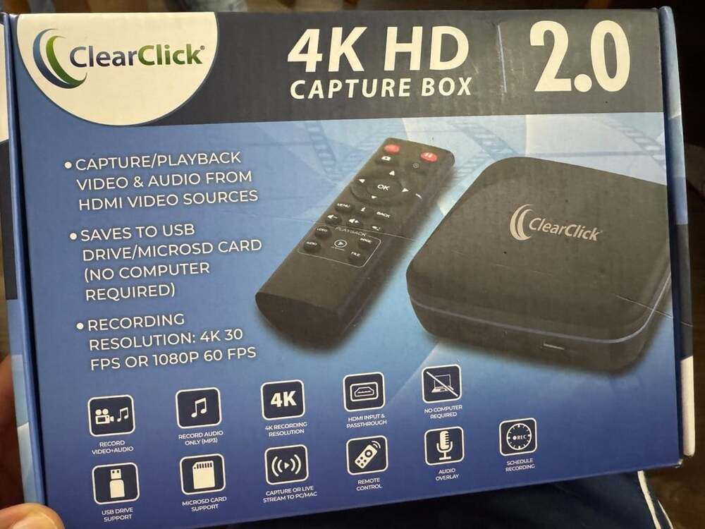 ClearClick 4K HD Capture Box 2.0 Video Capture Device